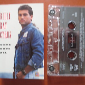 Vintage Cassette, BILLY RAY CYRUS, Country Rock Tape, Billy Ray Cyrus Lp, Tape Cassette, Country Cassette, Rock Cassette, 1992 Cassette
