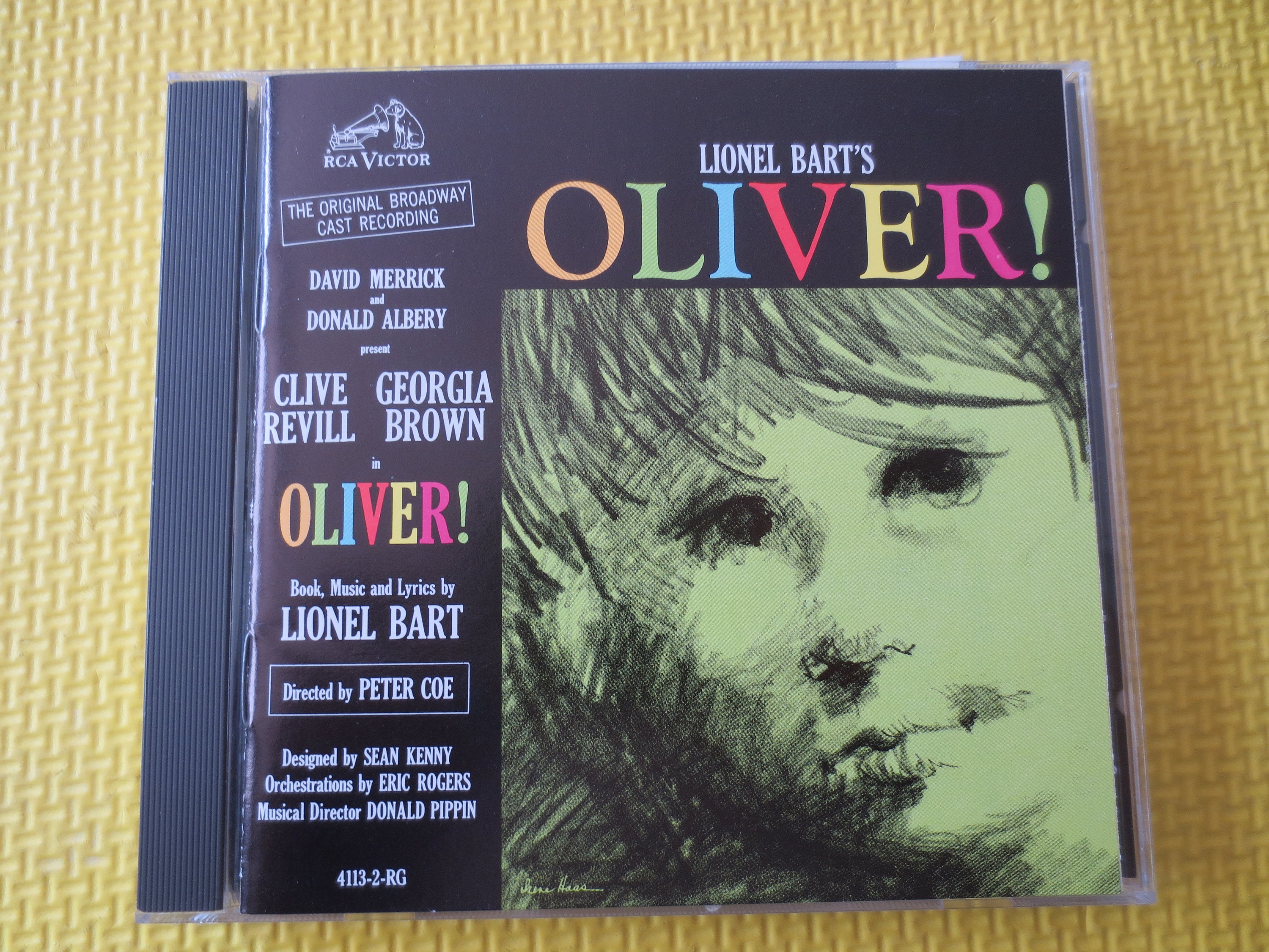 オリバー　CD Vintage Cds, OLIVER!, SOUNDTRACK Cd, OLIVER! Cd, Music Cds