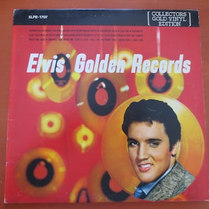 Vintage Records, ELVIS PRESLEY, GOLD Vinyl, Golden Records, Elvis Presley Albums, Elvis Presley Vinyl, Elvis Presley Lp, Lps, 1978 Records