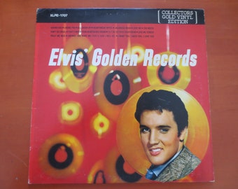 ELVIS PRESLEY, Golden Records, Vintage Album, 1978 Record, Vinyl Lp, Gold Vinyl Edition