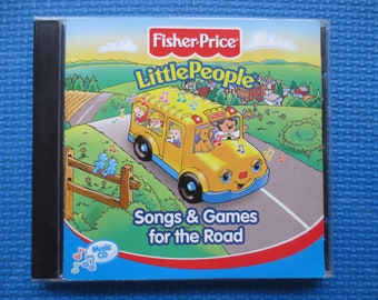 Vintage Cd's, FISHER PRICE, SONGS and Games, For the Road Cd, Sing Along Cd, Childrens Cd, Kids Cd, Childrens Song Cd, Kids Music, Kids Song