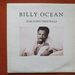 Vintage Records, BILLY OCEAN, Tear Down These Walls, Billy Ocean Album, Vintage Vinyl, Billy Ocean Record, Billy Ocean Vinyl, 1988 Records