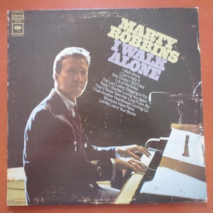 MARTY ROBBINS, I Walk ALONE, Records, Marty Robbins Album, Marty Robbins Vinyl, Marty Robbins Lp, Vinyl Lp, Vintage Records, 1968 Records
