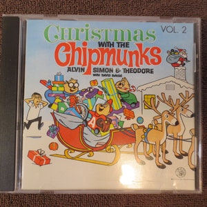 Vintage Cd&#39;s, CHIPMUNKS CHRISTMAS, CARTOON Favorites Cd, Christmas Music Cd, Childrens Cd, Kid&#39;s Compact Disc, Christmas Songs Cd, Cd&#39;s Kids