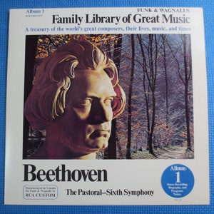 BEETHOVEN, Funk and Wagnalls, BEETHOVEN Record, BEETHOVEN Album, Classical Music Record, Classical Lp, Vintage Records, 1977 Record