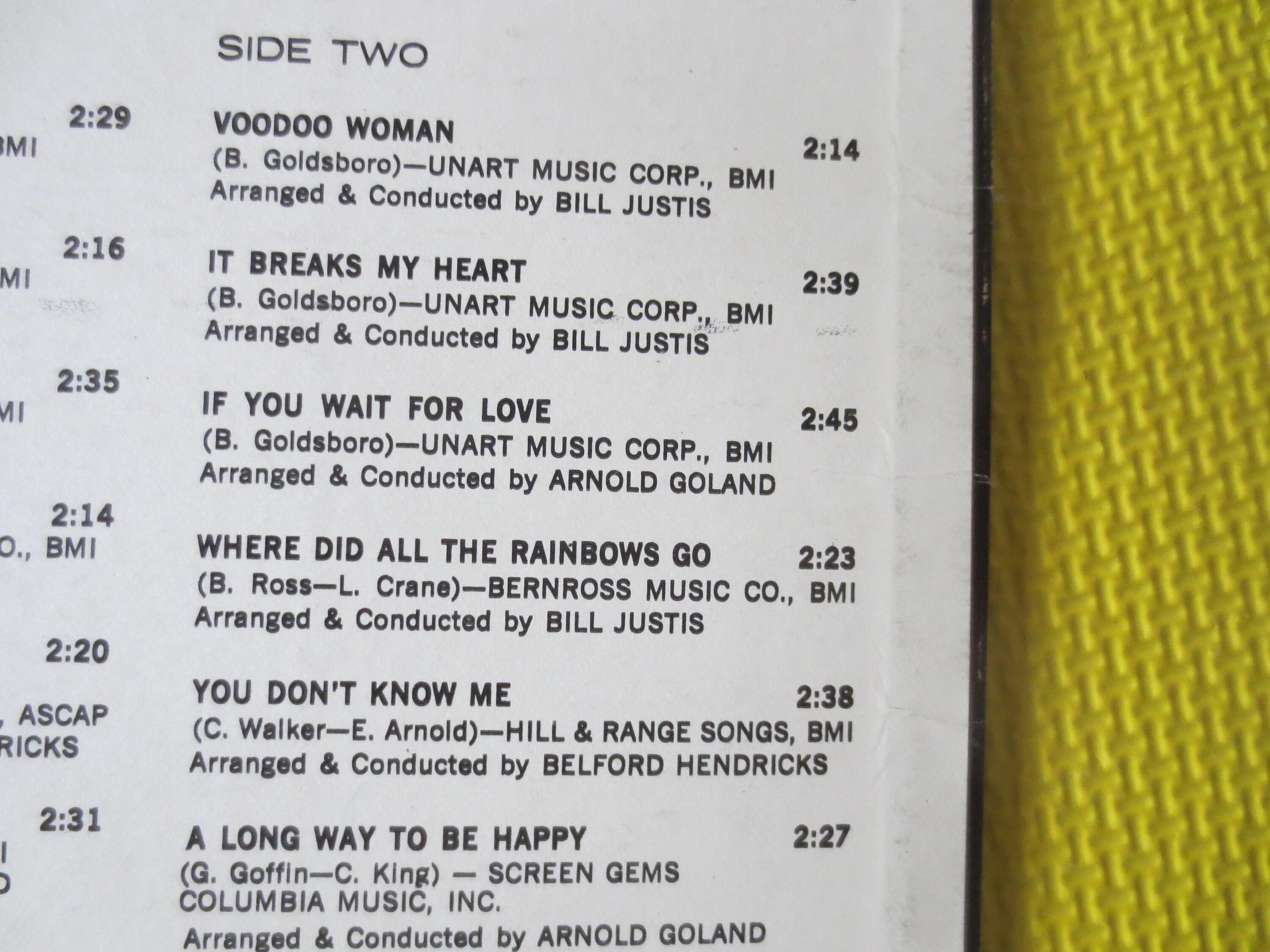 Vintage Records BOBBY GOLDSBORO BROOMSTICK Cowboy Vintage Etsy