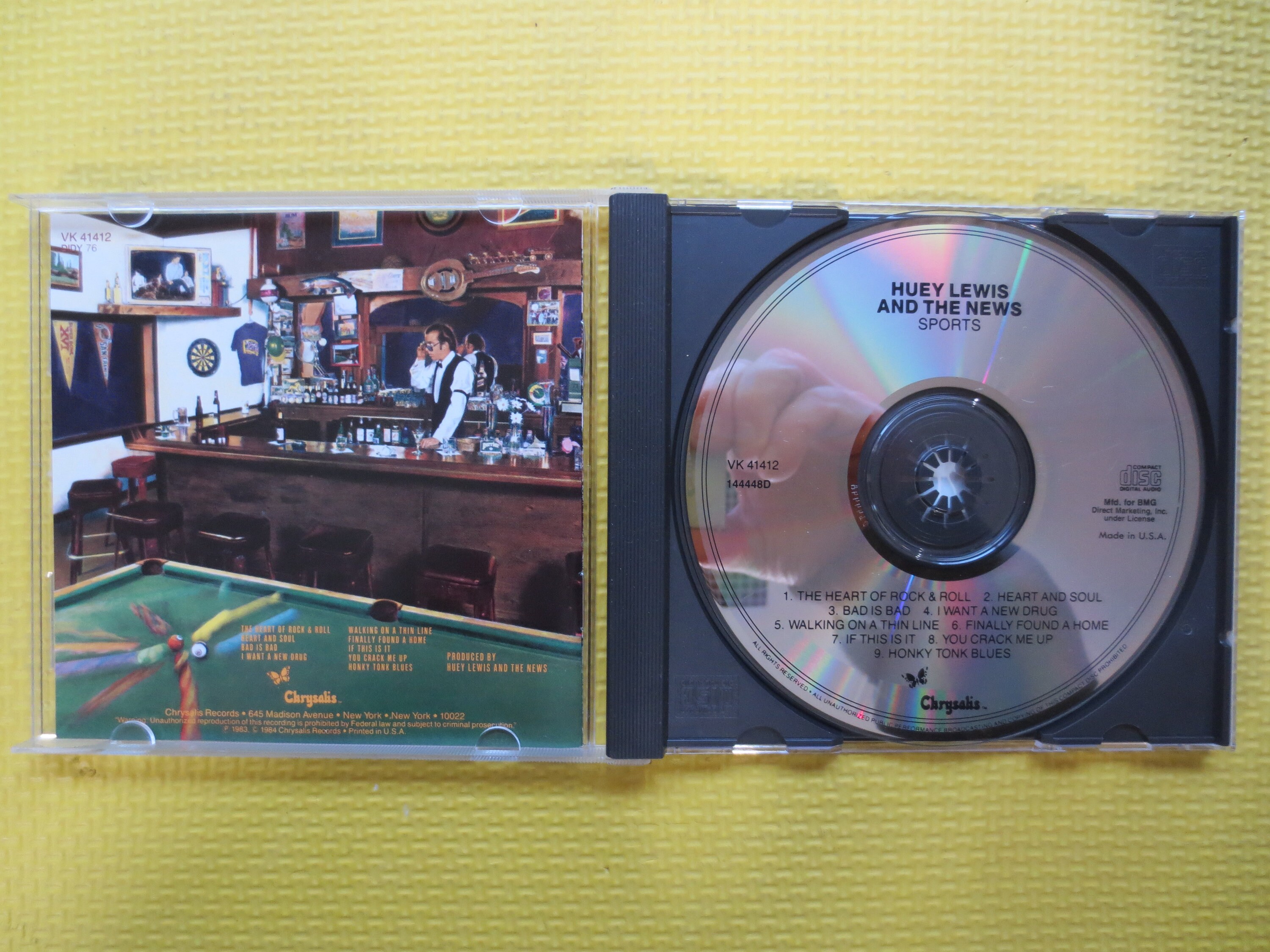 HUEY LEWIS and the News, SPORTS, 1984 Compact Disc, Vintage Cd - Etsy