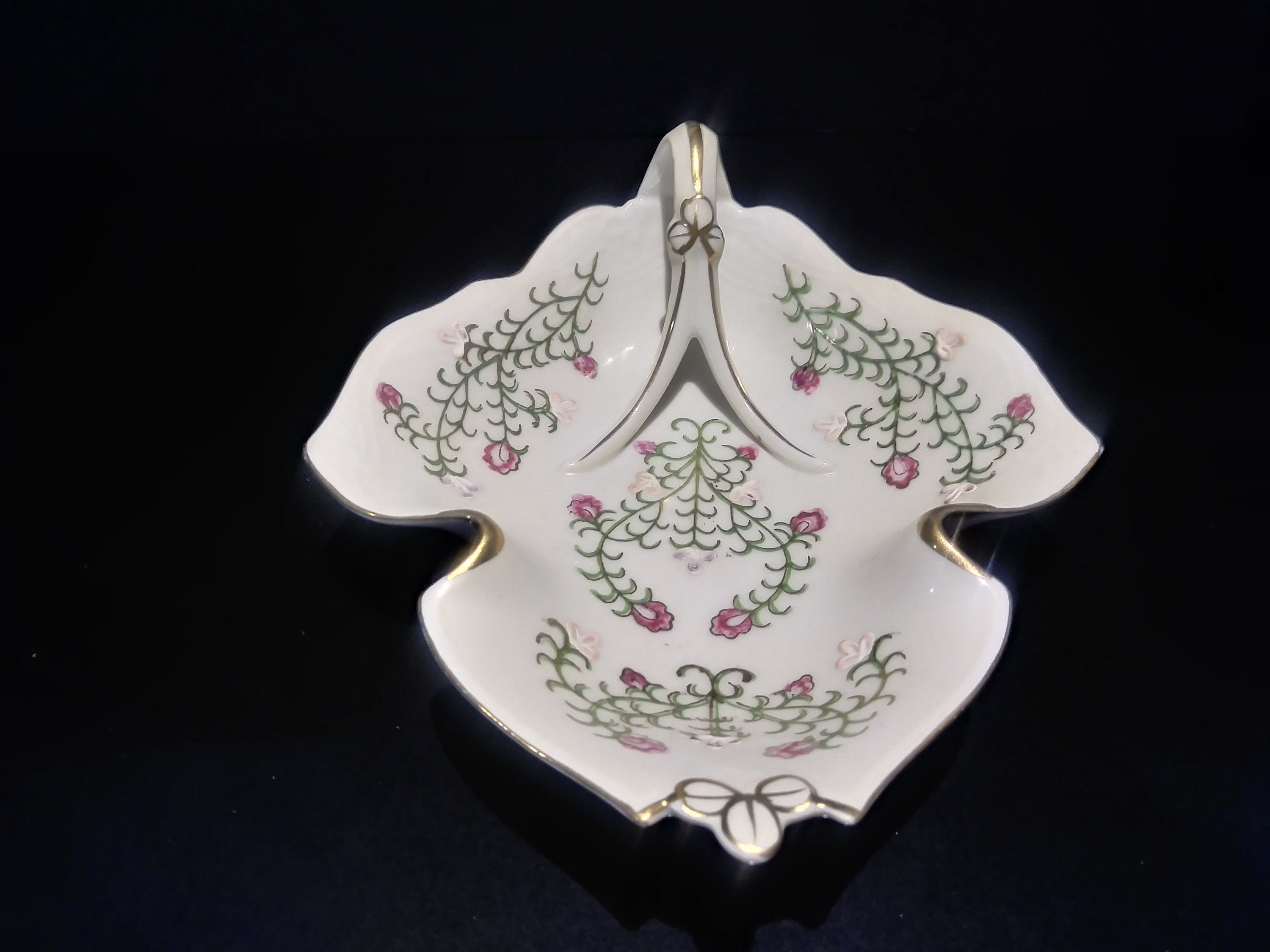 1950s Towle fine porcelain jewelry dish Etsy