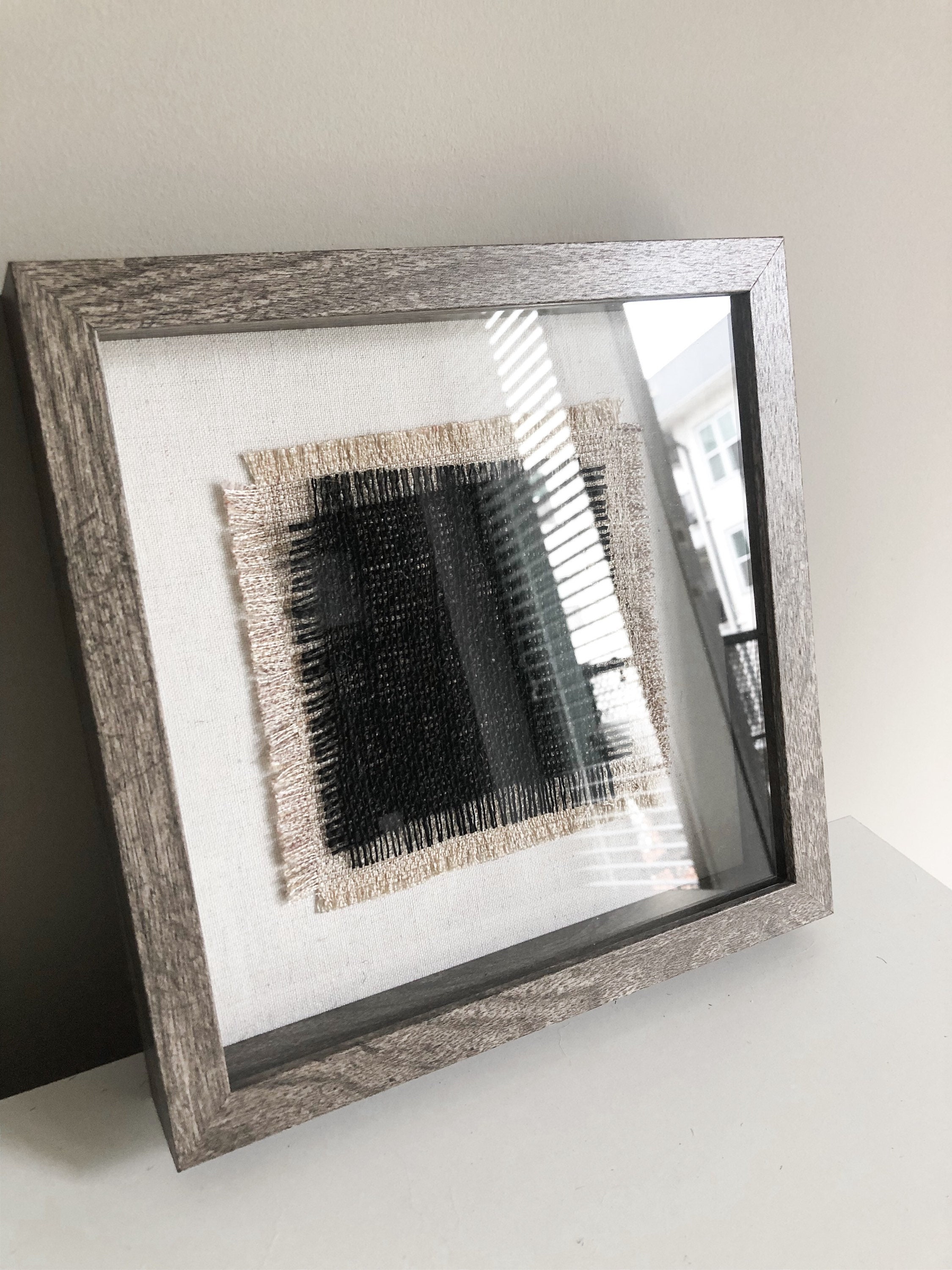 Textiles No. 2 Framed Textile Art modern art fabric art Etsy