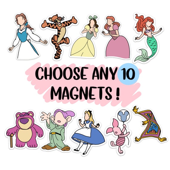 10 Magnets Disney Magnets fridge magnet Disney Cruise | Etsy