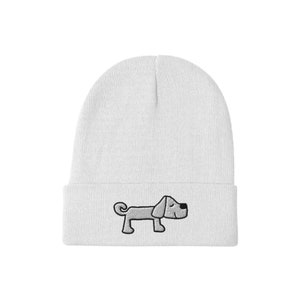 Whimsical gorro de perro / lindo gorro de perro / gorro de perro / gorro de doodle del perro / gorro de perro divertido / perro amantes regalo