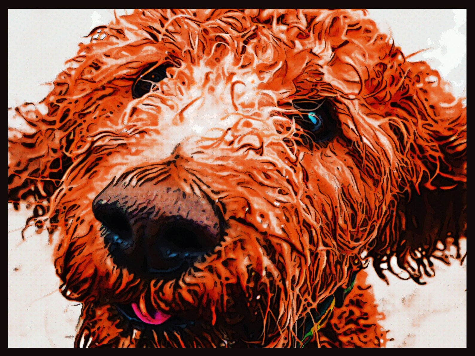 Dog Wall Art Modern Dog Art Canvas Wall Art Dog Art | Etsy