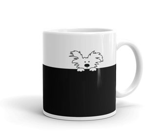 Cute Dog Lover Coffee Mug | Cute Dog Mug | Dog Mug | Black and White Dog Mug | Fun Dog  Mug | Dog Lovers Gift