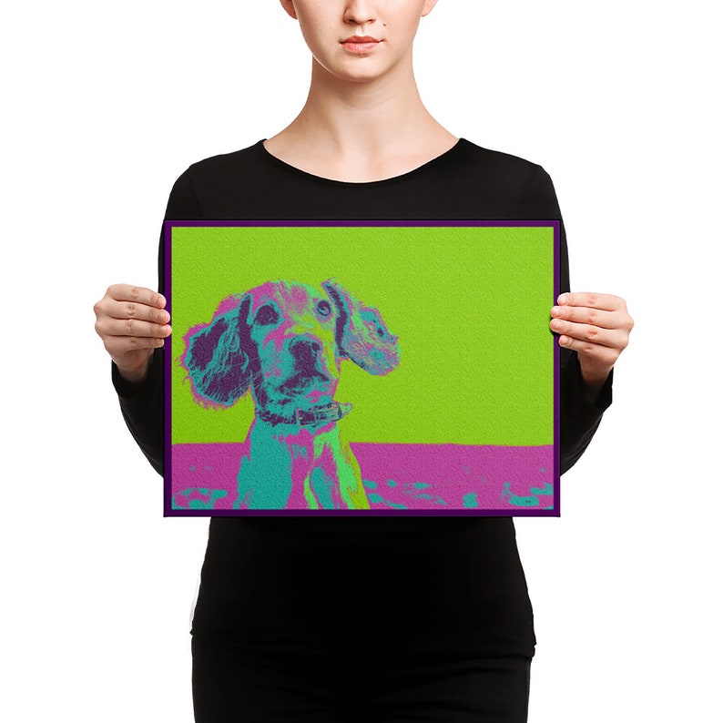 Dog Wall Art Modern Dog Art Canvas Wall Art Dog Art Etsy