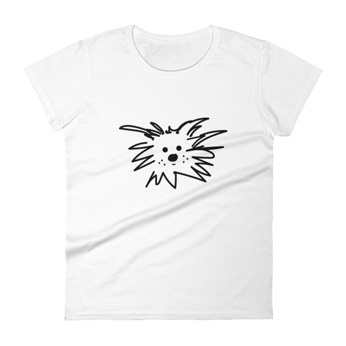 Whimsical Dog Tshirt Cute Dog Tshirt Womens Dog Shirt Dog Doodle Tee