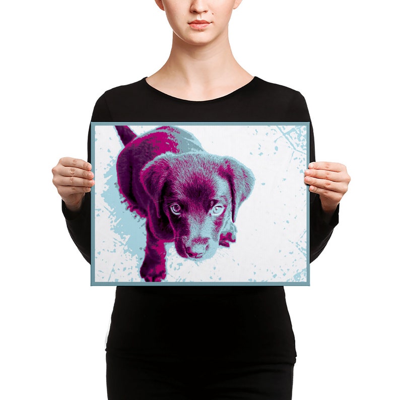 Dog Wall Art Modern Dog Art Canvas Wall Art Dog Art Etsy