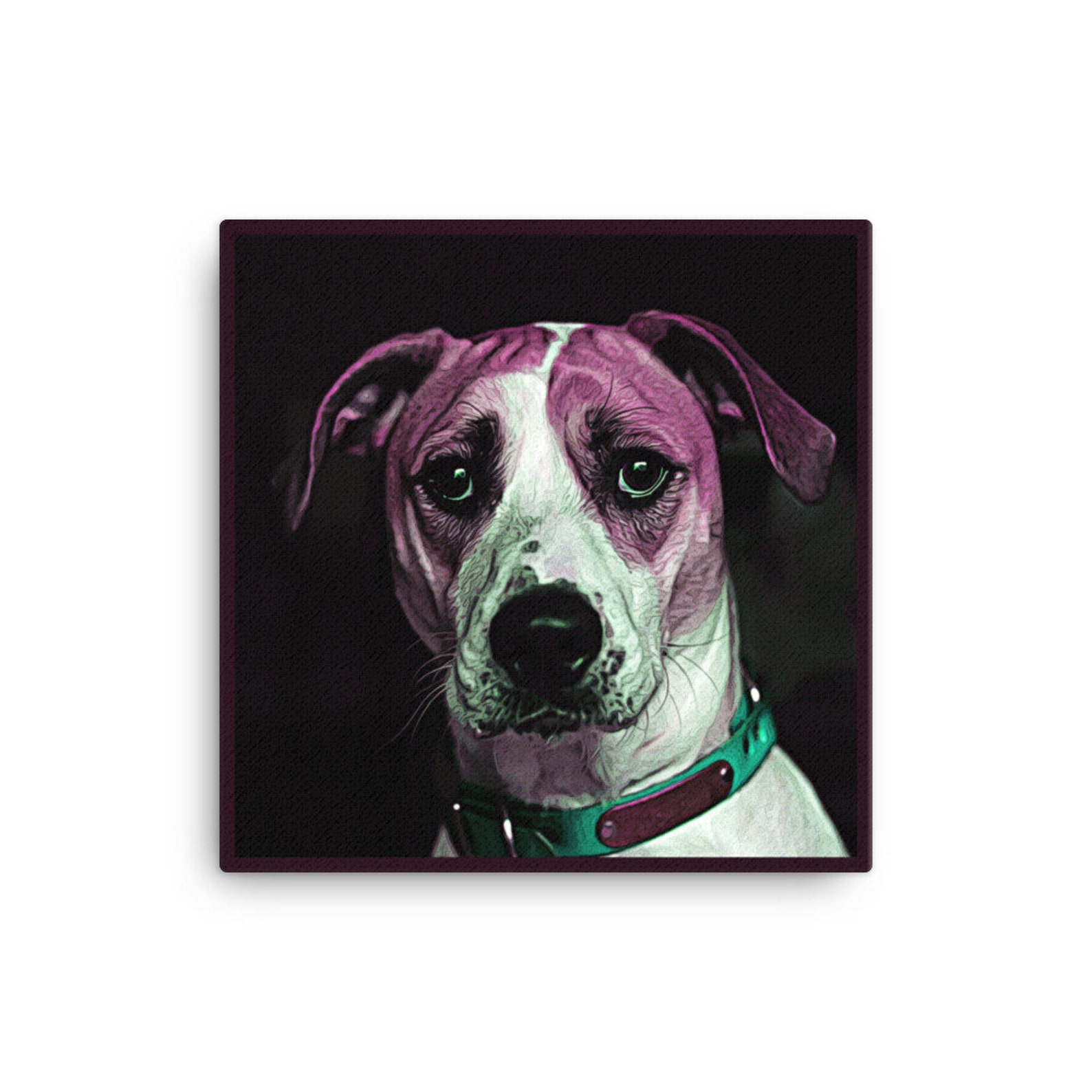 Dog Wall Art Modern Dog Art Canvas Wall Art Dog Art Etsy