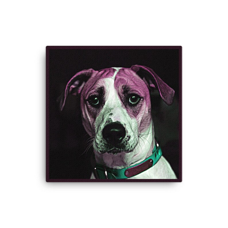 Dog Wall Art Modern Dog Art Canvas Wall Art Dog Art Etsy