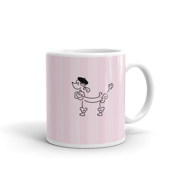 Cute French Poodle Mug | Cute Dog Mug | Dog Mug | Parisian Dog Mug | Fun Dog Mug | Dog Lovers Gift
