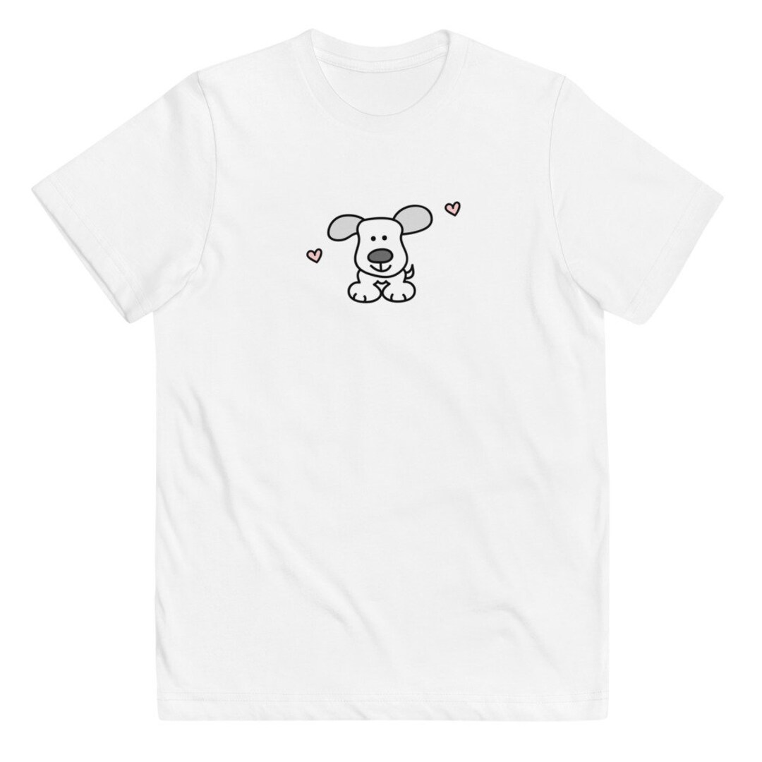Puppy Love Tshirt Graphic Dog Tee Kids Dog Shirt Simple Dog Tee Fun