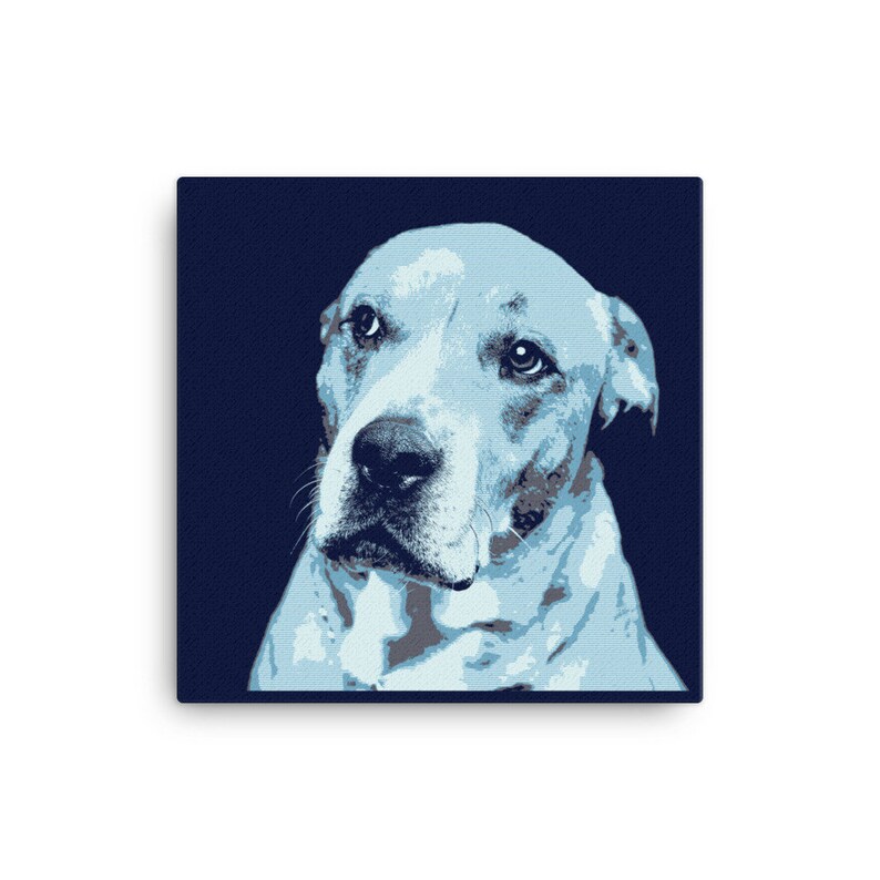 Dog Wall Art Modern Dog Art Canvas Wall Art Dog Art Etsy