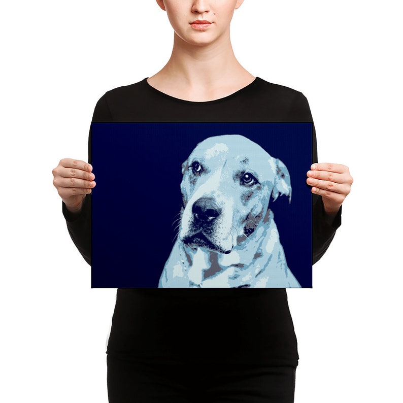 Dog Wall Art Modern Dog Art Canvas Wall Art Dog Art Etsy