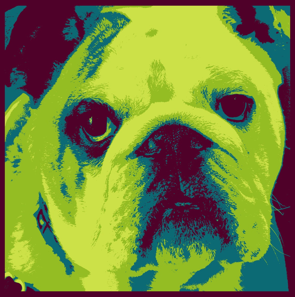 Dog Wall Art Modern Dog Art Canvas Wall Art Dog Art Pop Art Dog Lovers