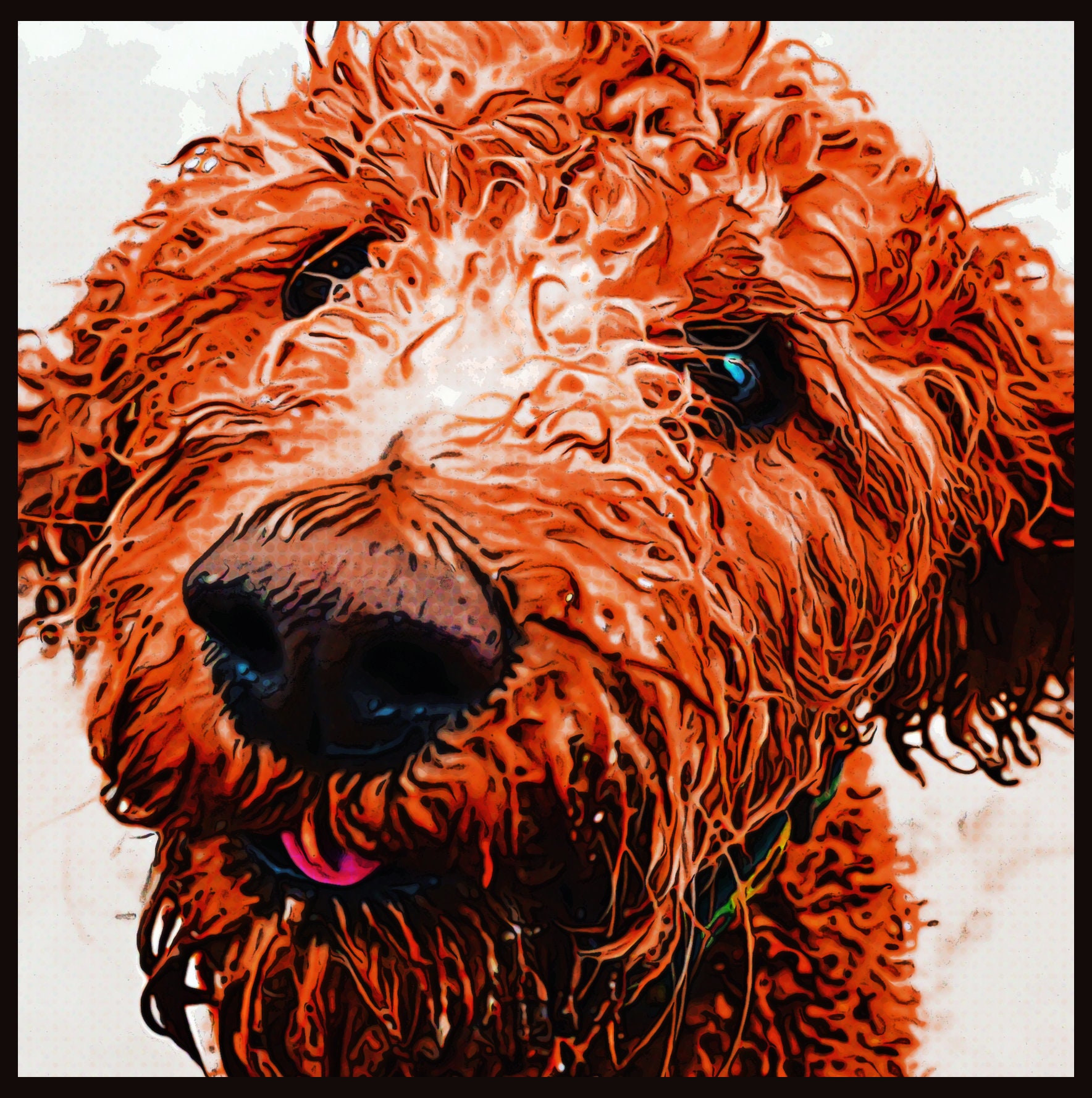 Dog Wall Art Modern Dog Art Canvas Wall Art Dog Art Pop Art Dog Lovers