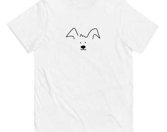 Minimalist Kids Dog T-Shirt | Graphic Dog Tee | Kids Dog Shirt | Simple Dog Tee | Fun Dog T-Shirt | Dog Lovers Gift