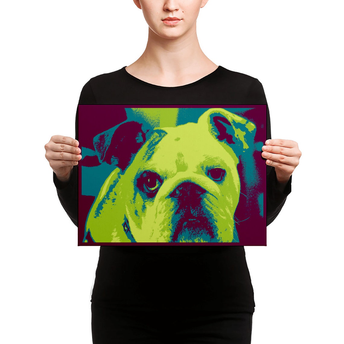 Dog Wall Art Modern Dog Art Canvas Wall Art Dog Art Pop Art Dog Lovers