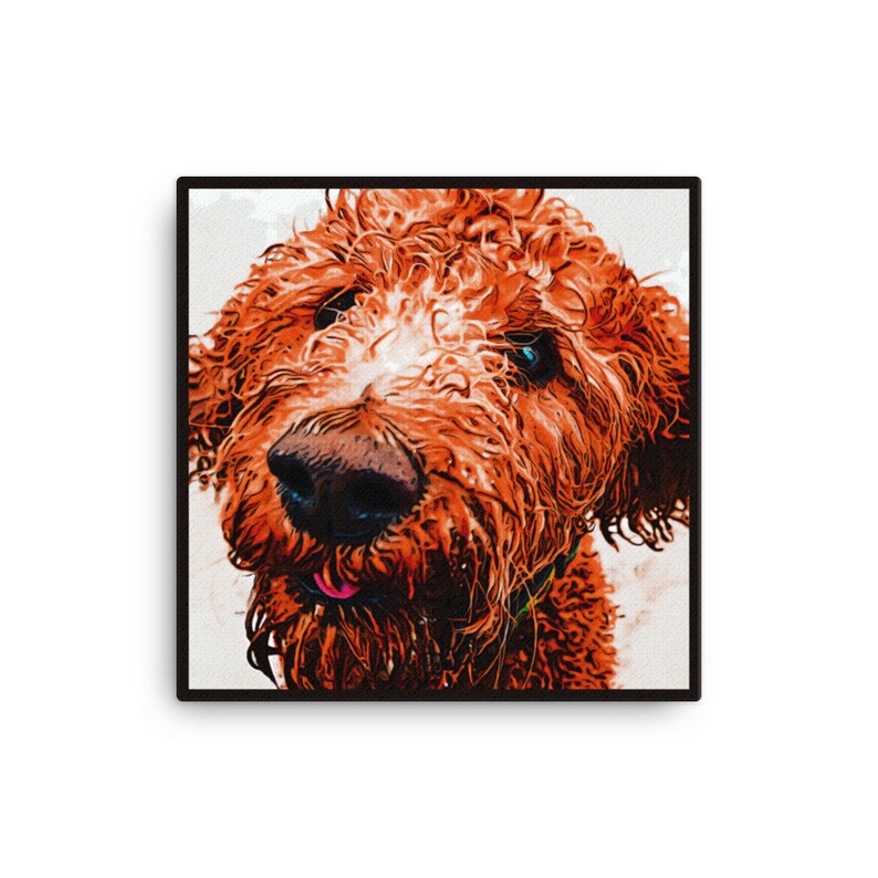 Dog Wall Art Modern Dog Art Canvas Wall Art Dog Art Pop Art Dog Lovers
