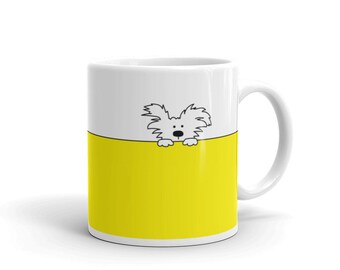 Cute Dog Lover Coffee Mug | Cute Dog Mug | Dog Mug | Yellow Dog Mug | Fun DogMug | Dog Lovers Gift