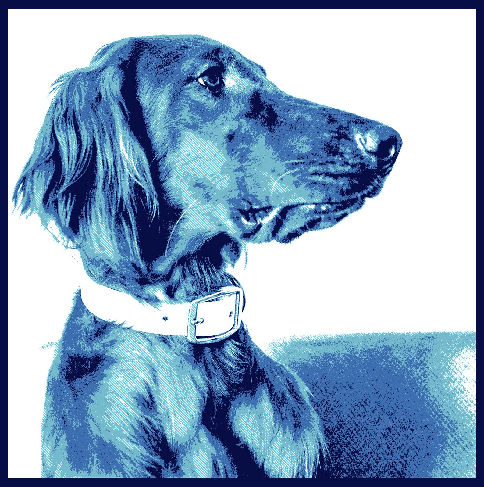 Dog Wall Art Modern Dog Art Canvas Wall Art Dog Art | Etsy