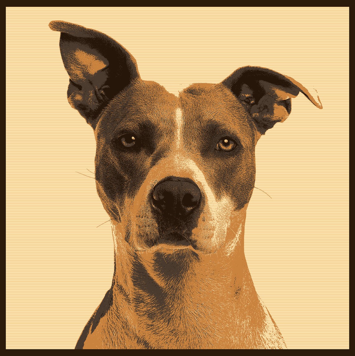 Dog Wall Art Modern Dog Art Canvas Wall Art Dog Art | Etsy