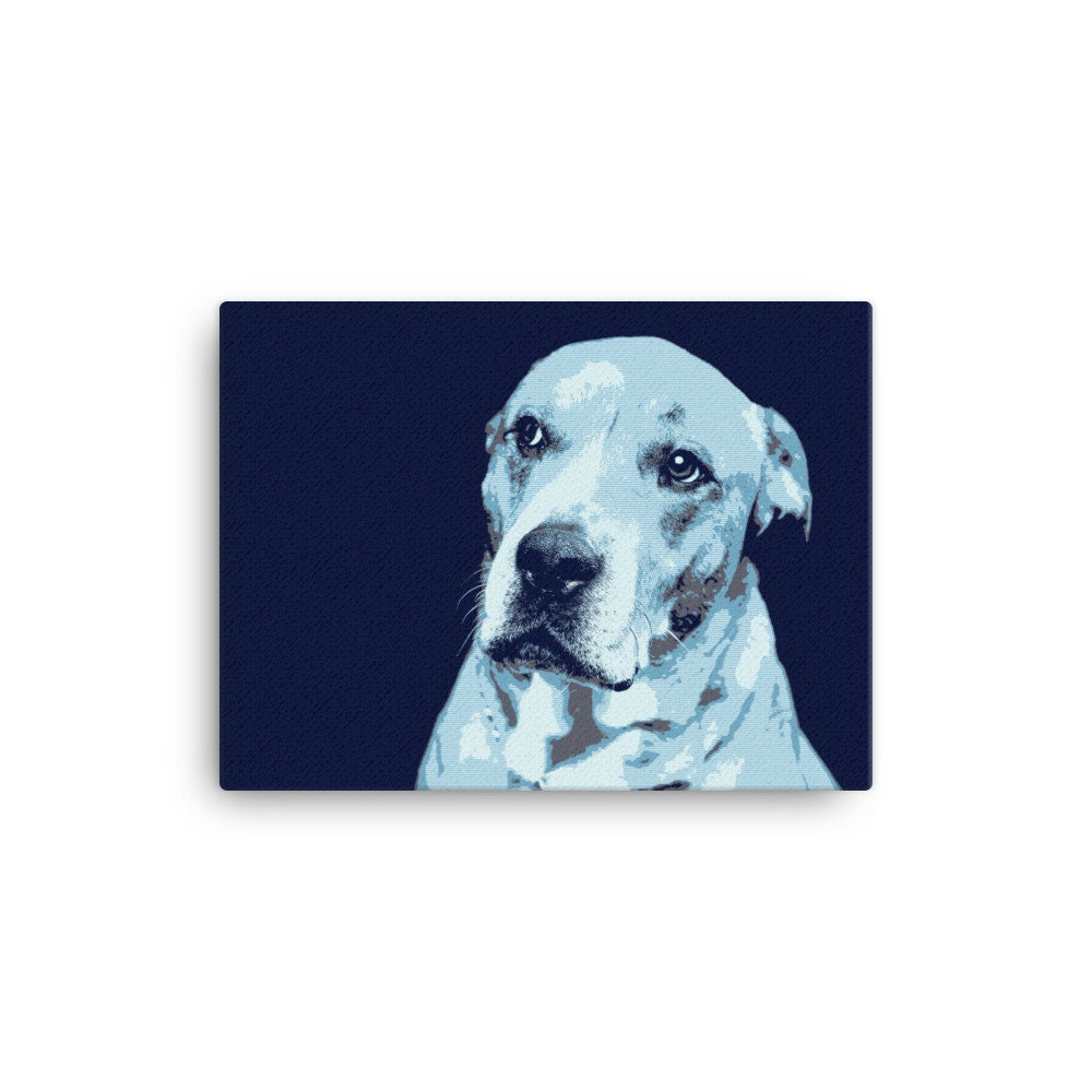 Dog Wall Art Modern Dog Art Canvas Wall Art Dog Art Etsy