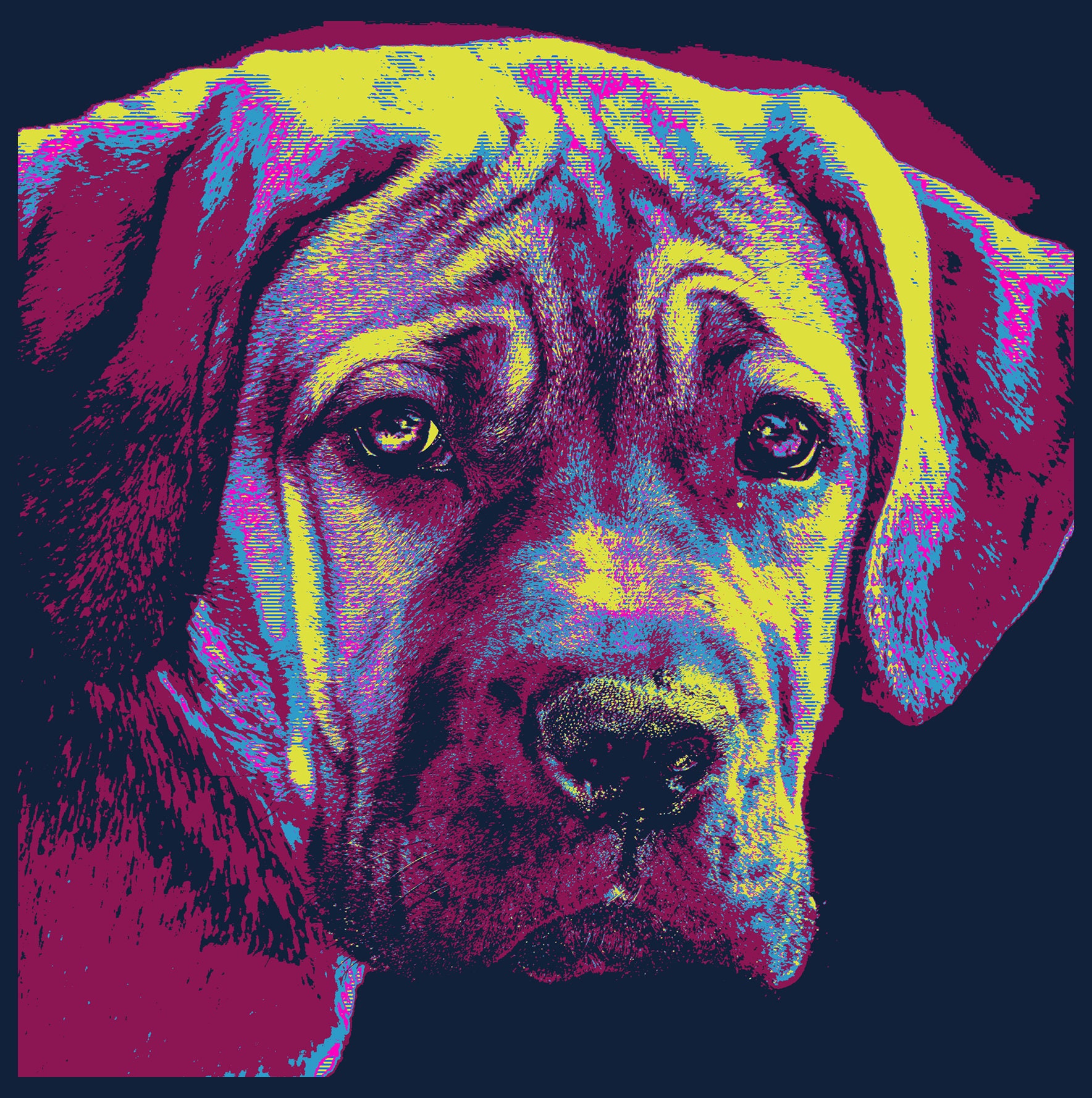 Dog Wall Art Modern Dog Art Canvas Wall Art Dog Art Etsy