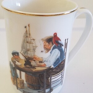 Collector Cup Vintage Norman Rockwell 1985 For A Good Boy Coffee Mug Museum Inc