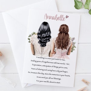 Personalised wedding Day Card, Happy Wedding Day, Congratulations Large wedding card, Wedding Card, Bride To Be,Gifts for the bride 1469