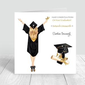 Graduation Handmade Women Card| Congratulations| Well Done | Graduation Gifts