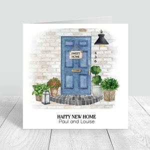 Carte personnalisée pour nouvelle maison, Félicitations, première maison, Bonne nouvelle maison, Nouveaux propriétaires, Carte de voeux, Nouvelle maison, Nouveaux souvenirs 1139