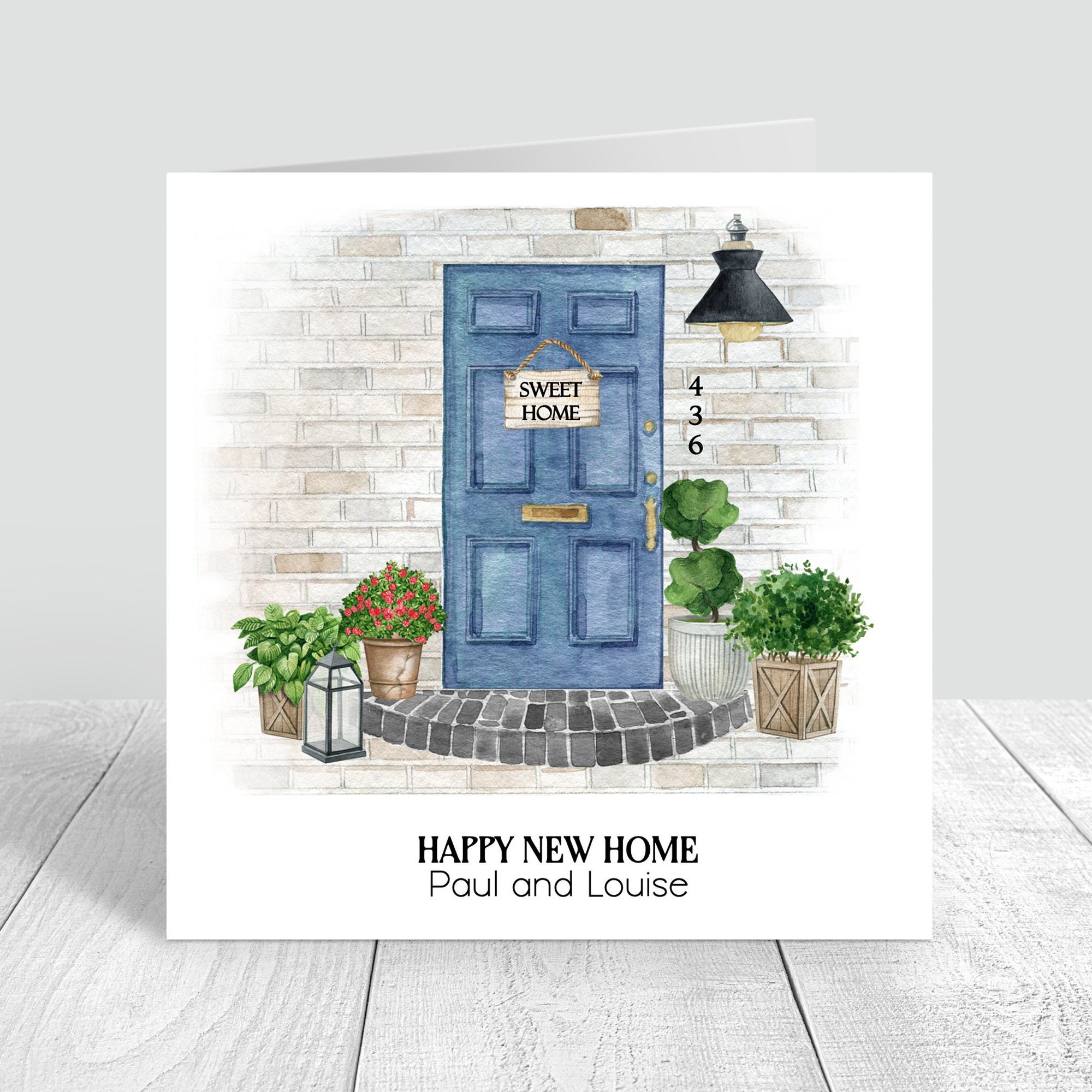 Personalised New Home Card, Congratulations, First Home, Happy New Home, New home owners, Greeting Card, New Home, New Memories 1139