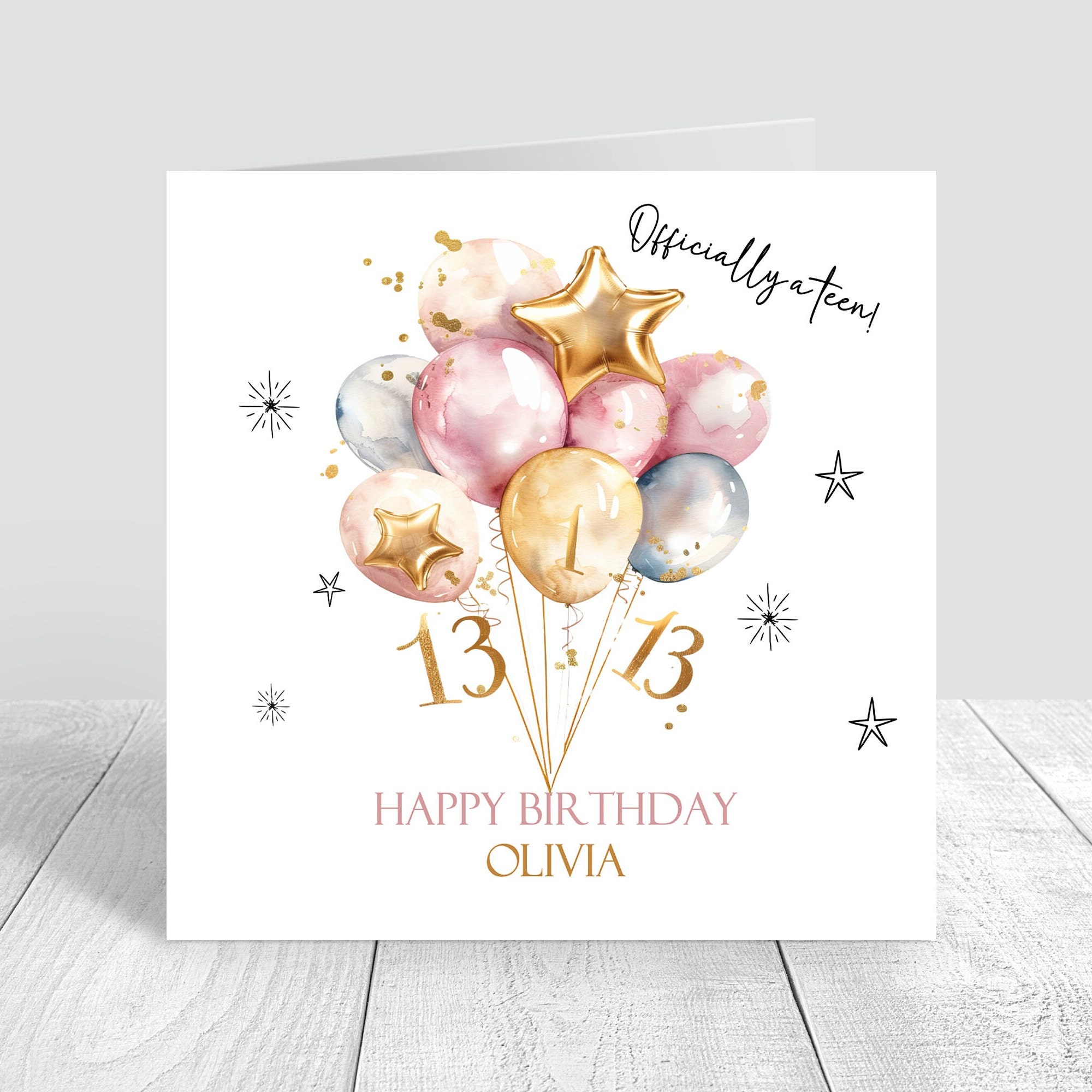 ICG 2025 Daughter 13th Birthday Card - Happy Birthday Year You Were