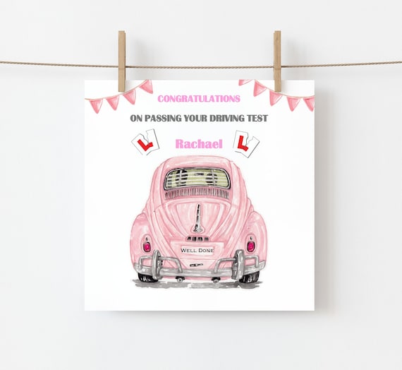 Felicitaciones por aprobar su examen de conducir Tarjeta para