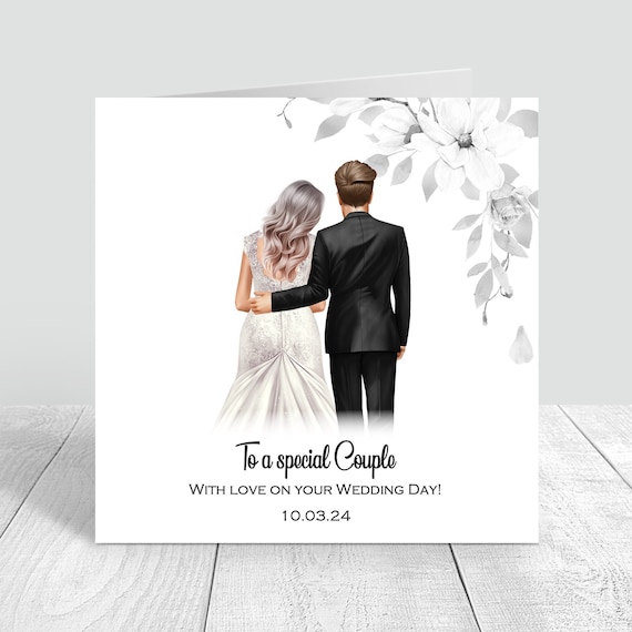 Tarjetas Bodas Diseño Vintage Tarjeta Boda MyDreamwork Corazón - A6 Con Sobre | Felicitación Nupcial Elegante Y Romántica Tarjeta Felicitación Boda