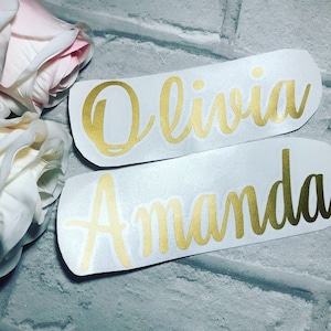 Vinyl Aufkleber personalisiert für Hochzeit Box / Braut & Bräutigam / Hochzeit Brautparty