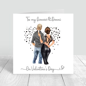 Biglietto di buon San Valentino Biglietto speciale personalizzato per fidanzato e fidanzata Biglietto speciale per coppia di San Valentino Biglietto ti amo personalizzato unico