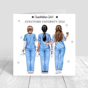 Personalised Women's Graduation Card, Nurse graduations, Congratulations Card, Well Done, We Did It Graduation Card, Graduates 2024 1392
