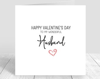 Handmade Valentine's Day Card | Happy Valentine's Day Card | Wife | Husband | Fiancée | Fiancé | Boyfriend | Partner | Greeting card 1476