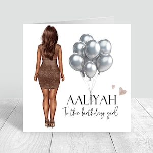 Personalised Women's Birthday card Best Friend Happy Birthday Handmade Sister Bestie Cousin, For Her 18th 21st 25th 30th 35th 40th 1017