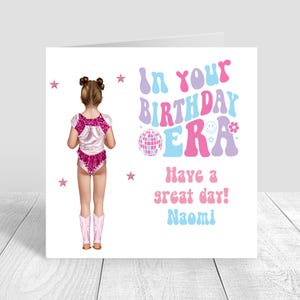 Tarjeta de cumpleaños personalizada para niñas, tarjeta de feliz cumpleaños, tarjeta de cumpleaños para niñas, hija, nieta, sobrina, amiga, hermana, prima 1273